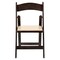 Flash Furniture HERCULES Series Chocolate Wood Folding Chair with Vinyl Padded Seat XF-2903-CHOC-WOOD-GG - alternate 8